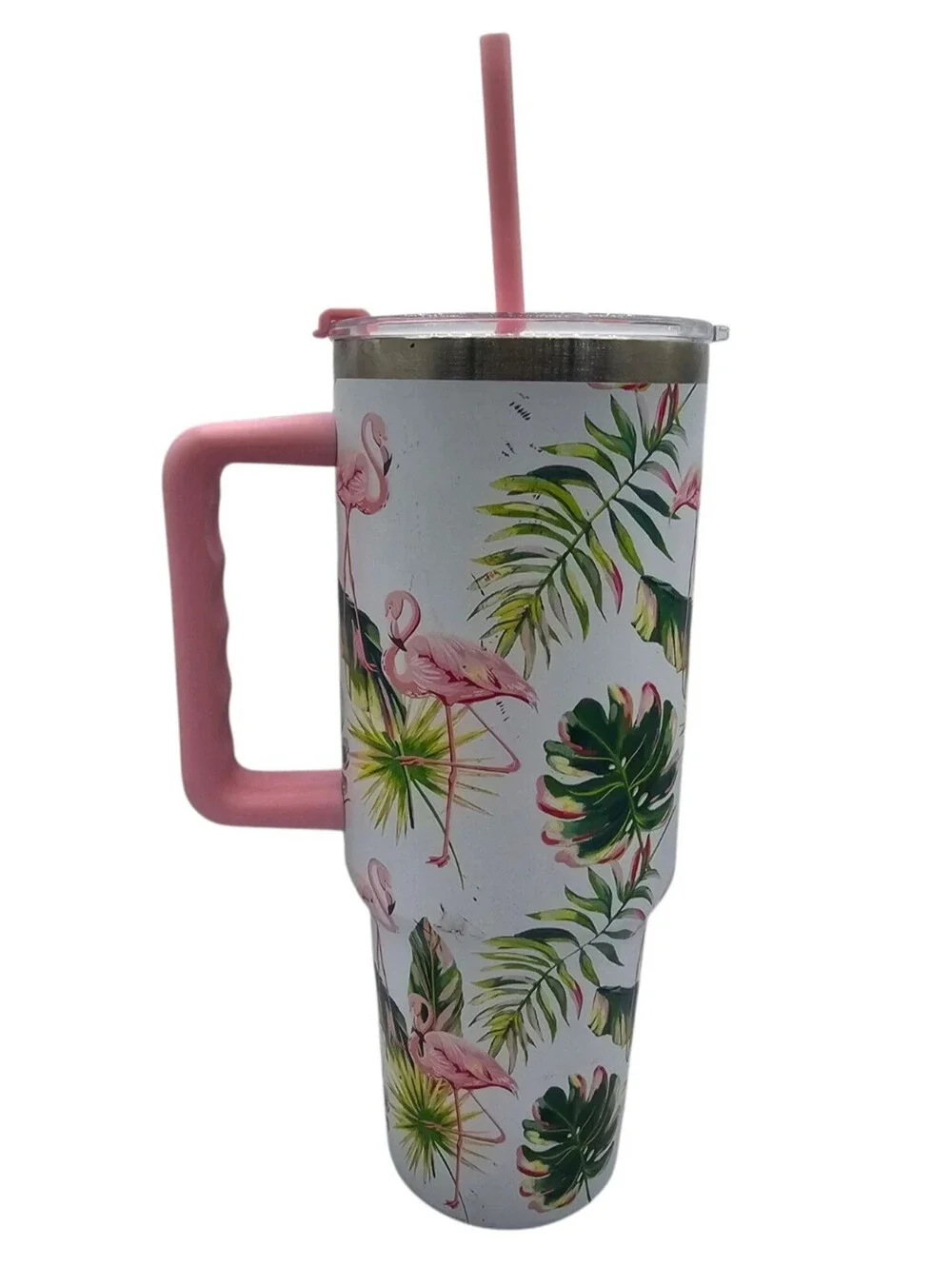 Celebrate It 40oz Flamingo Toss Stainless Steel Insulated Tumbler